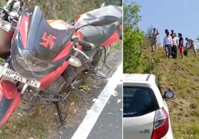 Poachers shot at a wild chicken, injured a young man going on a bike on the road.