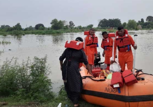 55 people stranded in Beas river were rescued after a nine-hour-long rescue operation.