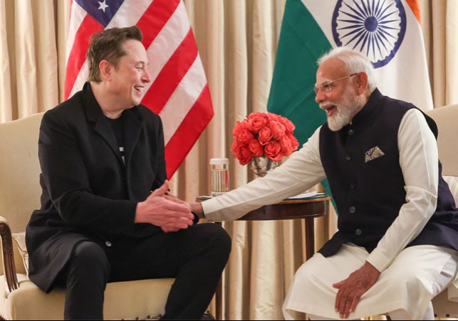 PM Modi meet Elon Musk And With Family