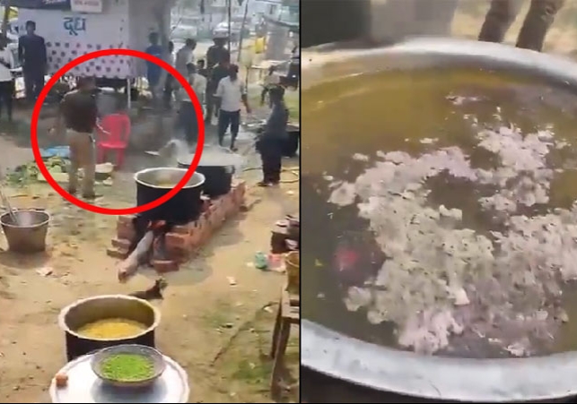 Prayagraj SHO Suspend After Video Viral Putting Mud in Food of MahaKumbh People