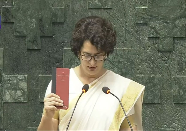 Priyanka Gandhi Takes Oath as Lok Sabha MP 