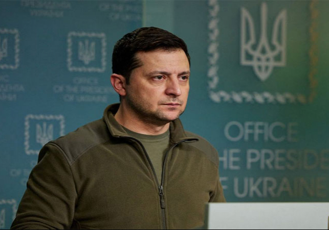 Ukraine President Zelensky in War