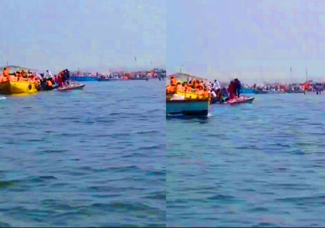 Varanasi Ganga Boat Overturned With Many Devotees Viral Video