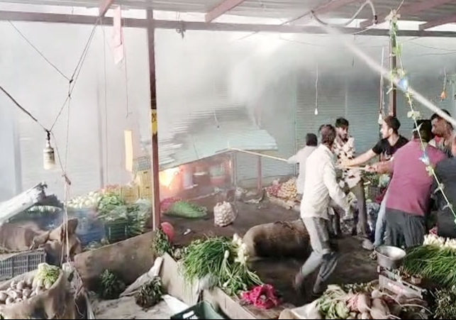 Zirakpur Vegetable Market Fire Inciden