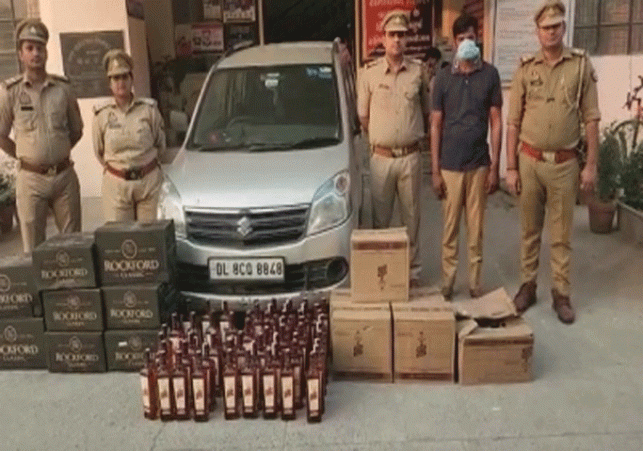 Police seized illegal liquor