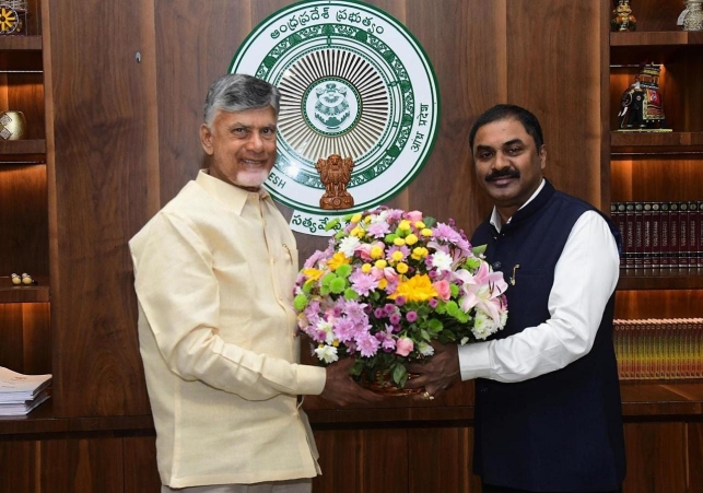 Former DRDO Chairman Dr. G. Satish Reddy met CM Minister Chandrababu