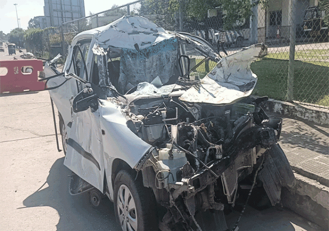 Horrific accident on flyover of Chandimandir toll plaza