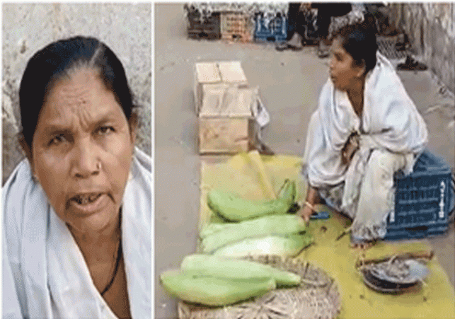 Municipal Corporation's Deputy Mayor is selling vegetables on the roadside