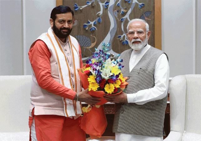 Haryana Chief Minister Nayab Saini met Prime Minister Modi