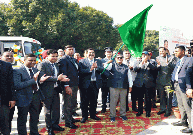 Administrator flagged off 60 CTU buses on Makar Sankranti