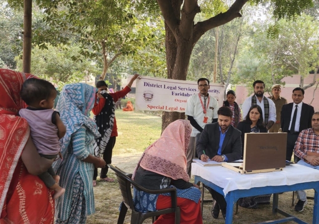 District Legal Services Authority Faridabad organized a health check-up Camp