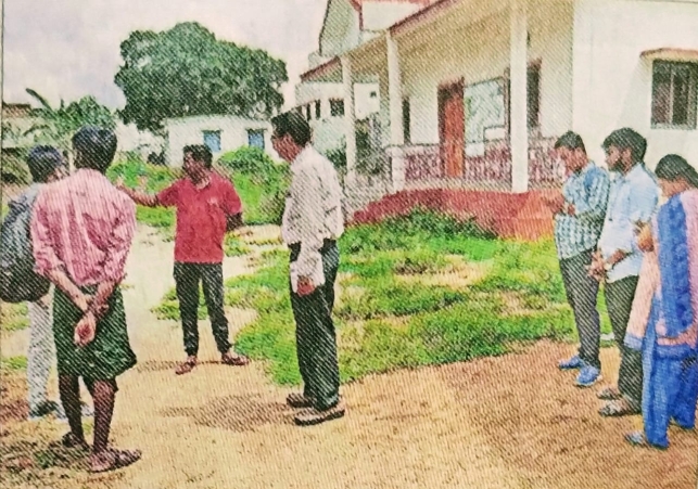 TDP leaders locked the Village Secretariat