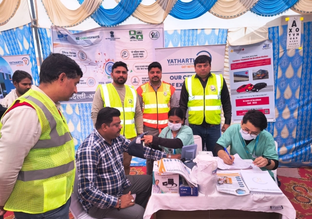 Health Check-up Camp at Gadpuri Toll Plaza