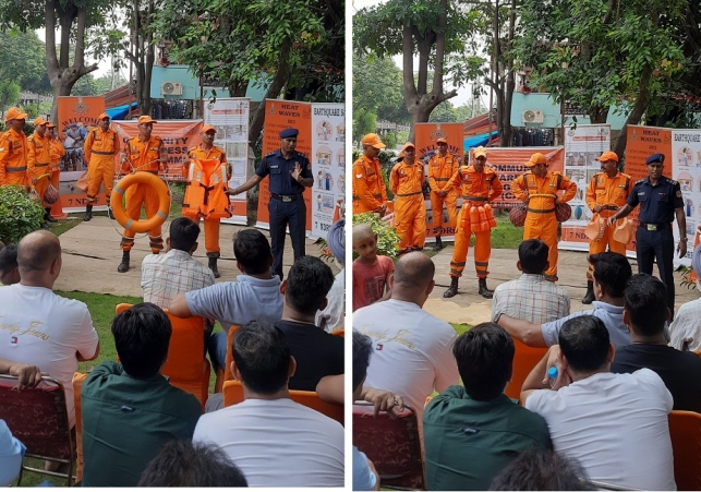 NDRF gave information about disaster management