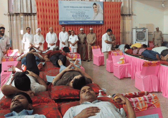 287 Nirankari devotees donated blood to give the message of world brotherhood