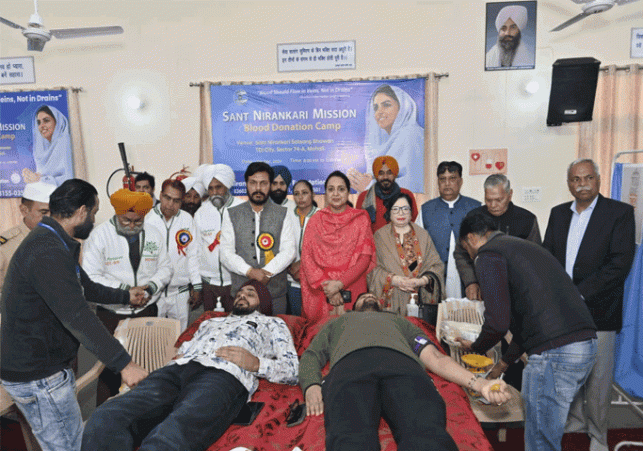 166 devotees donated blood. Blood donation is the best service