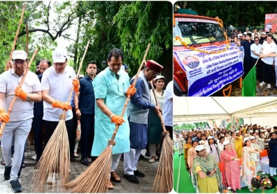 Cleanliness drive in Gandhi Park