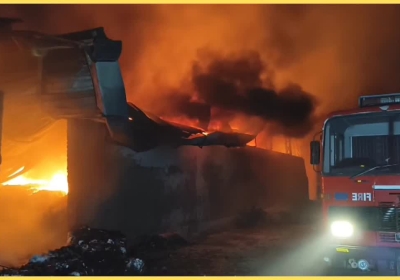 Fire in Karnal Spinning Mill Warehouses