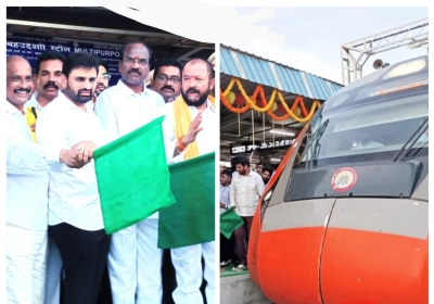 Flagged off the Vande Bharat Train