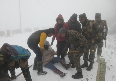 Snowfall in Sikkim