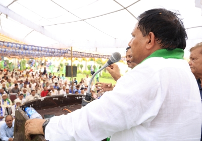 BSP INLD alliance candidate Surendra Vashishth filed his nomination