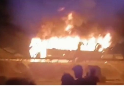 Fire In Bus In Haryana