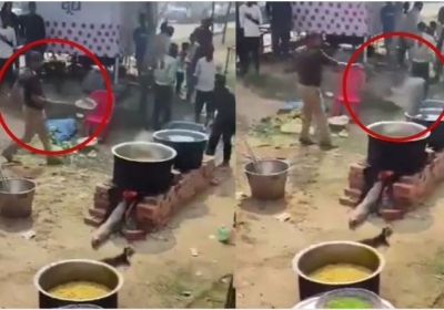 Inspector puts Sand in Devotees' Food