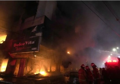 Fire broke out in a school in Pakistan