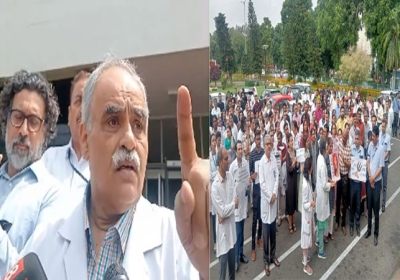 Chandigarh Doctors Protest Justice For Kolkata Female Doctor Rape-Murder 