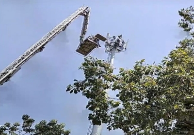 Chandigarh Man Came Down From The Tower After About 5 Hours Later