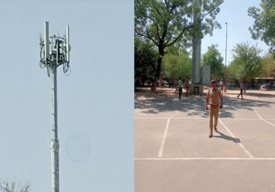 Chandigarh Man Climbed on Cell Tower High Drama Video News Latest