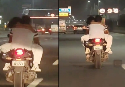  Ghaziabad Boy-Girl Bike Romance Video Viral