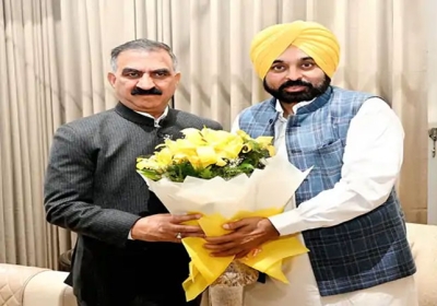 Himachal and Punjab CM meet in Chandigarh