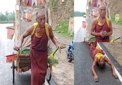  Tibetan Buddhist monk reached Dharamshala with a message of peace from Bodhgaya, wishing to meet Tibetan religious leader Dalai Lama