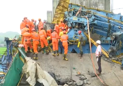 Maharashtra Bridge Girder Machine Collapse