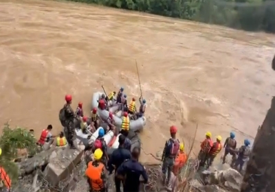 Nepal Landslide Two Buses Fell Into Trishuli River Carrying 65 Passengers