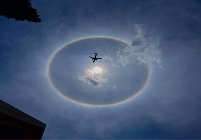 Rare Sun Halo seen in Prayagraj 