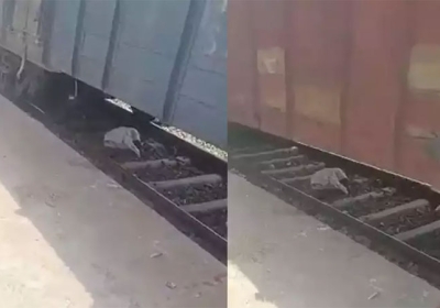 Train Passed Over Old Man Video Viral