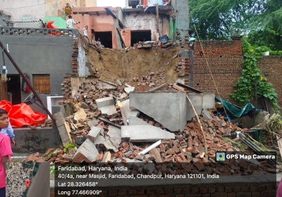 Two-Storey House Collapsed in the Rain