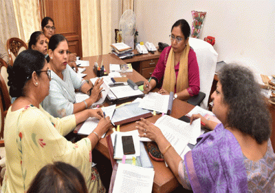 Meeting related to demands by Anganwadi group with Minister of Social Security