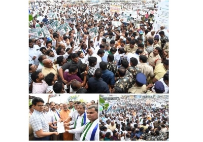 Statewide "Raithu Poru" protests in Andhra Pradesh