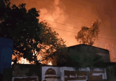 Fire broke out in chemical factory in Bhilai