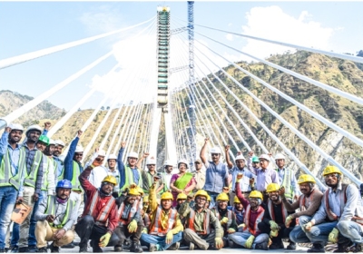 First Cable-Stayed Rail Bridge