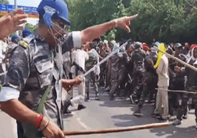 Jharkhand's assistant policemen's agitation became fierce, broke barricades and reached CM House