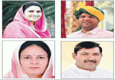 Naina Chautala and Dushyant Chautala from Uchana and Devendra Babli filed nominations from Tohana